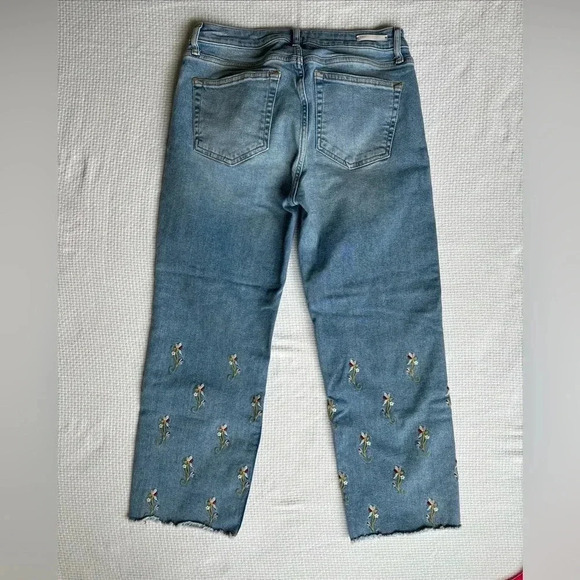 pilcro and the letterpress jeans 27 Embroidered Boho 70s Artsy Cottagecore - Picture 2 of 7